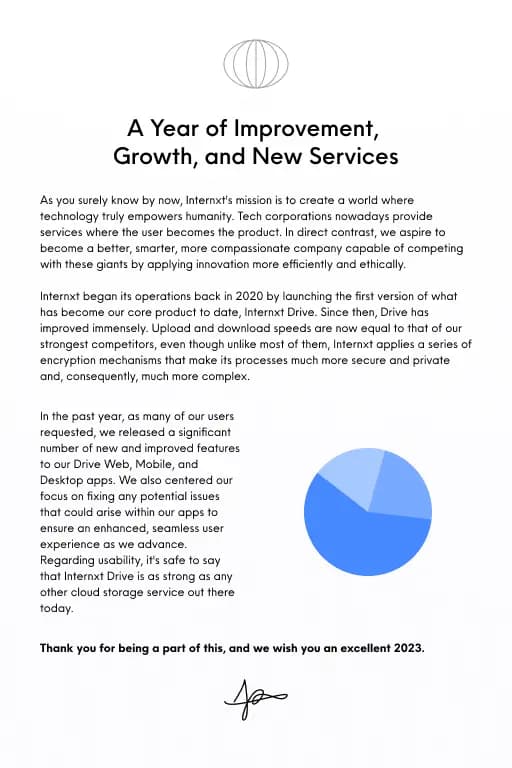 Internxt year review